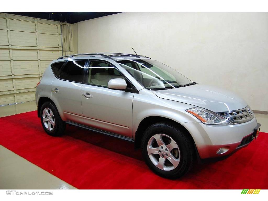 2005 Murano SL - Sheer Silver Metallic / Cafe Latte photo #2