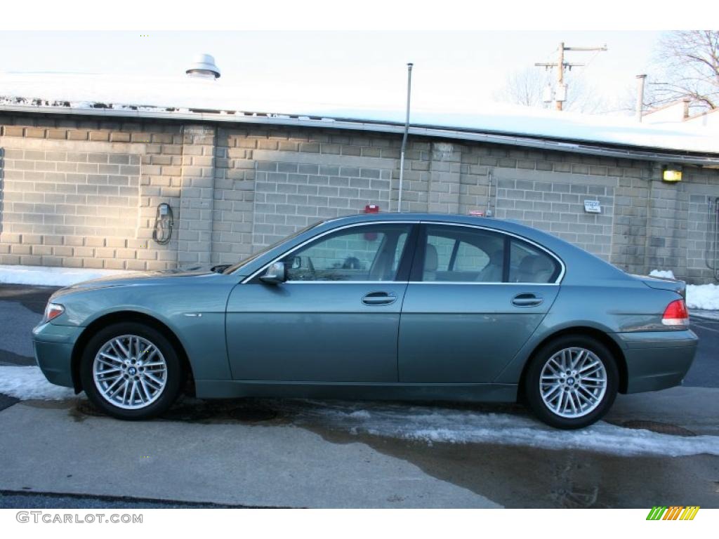 2004 7 Series 745i Sedan - Slate Green Metallic / Dark Beige/Beige III photo #3