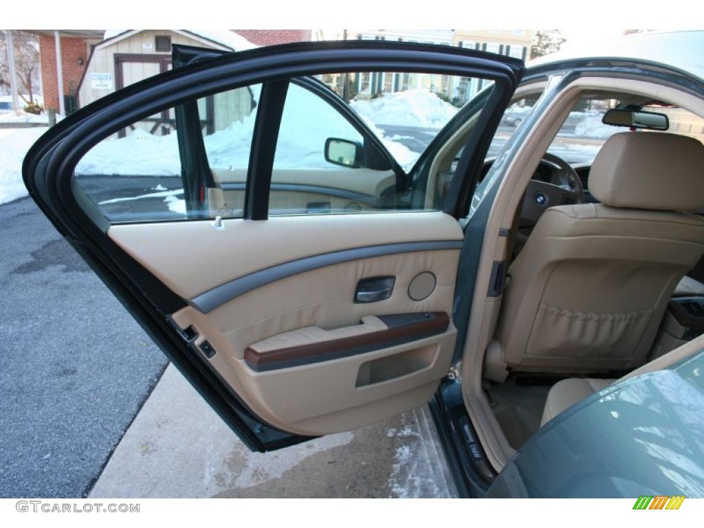 2004 7 Series 745i Sedan - Slate Green Metallic / Dark Beige/Beige III photo #10