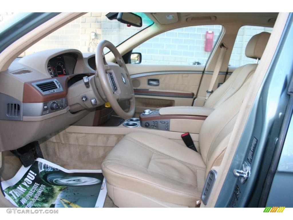 2004 7 Series 745i Sedan - Slate Green Metallic / Dark Beige/Beige III photo #11