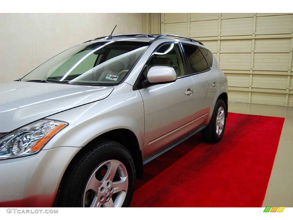 2005 Murano SL - Sheer Silver Metallic / Cafe Latte photo #13