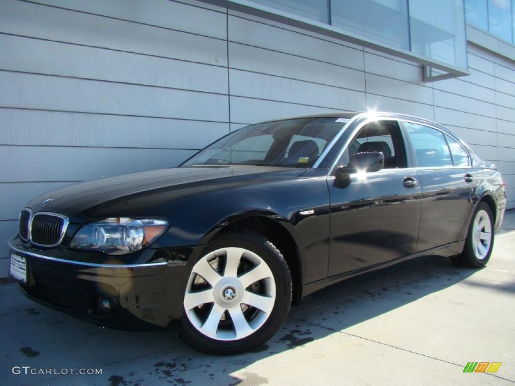 2008 7 Series 750Li Sedan - Jet Black / Black photo #1