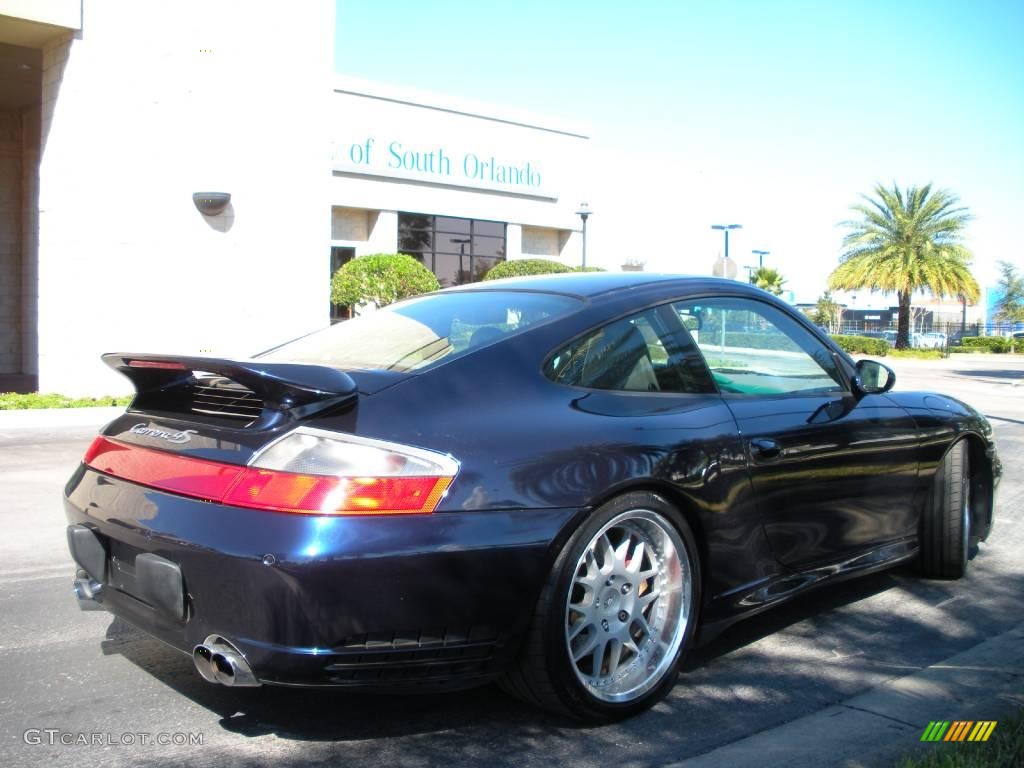 2002 911 Carrera 4S Coupe - Lapis Blue Metallic / Graphite Grey photo #6