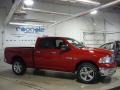 2010 Flame Red Dodge Ram 1500 Big Horn Quad Cab 4x4  photo #2