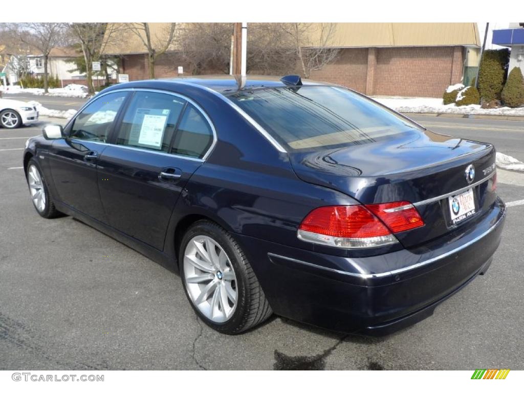 2007 7 Series 750Li Sedan - Monaco Blue Metallic / Beige photo #5