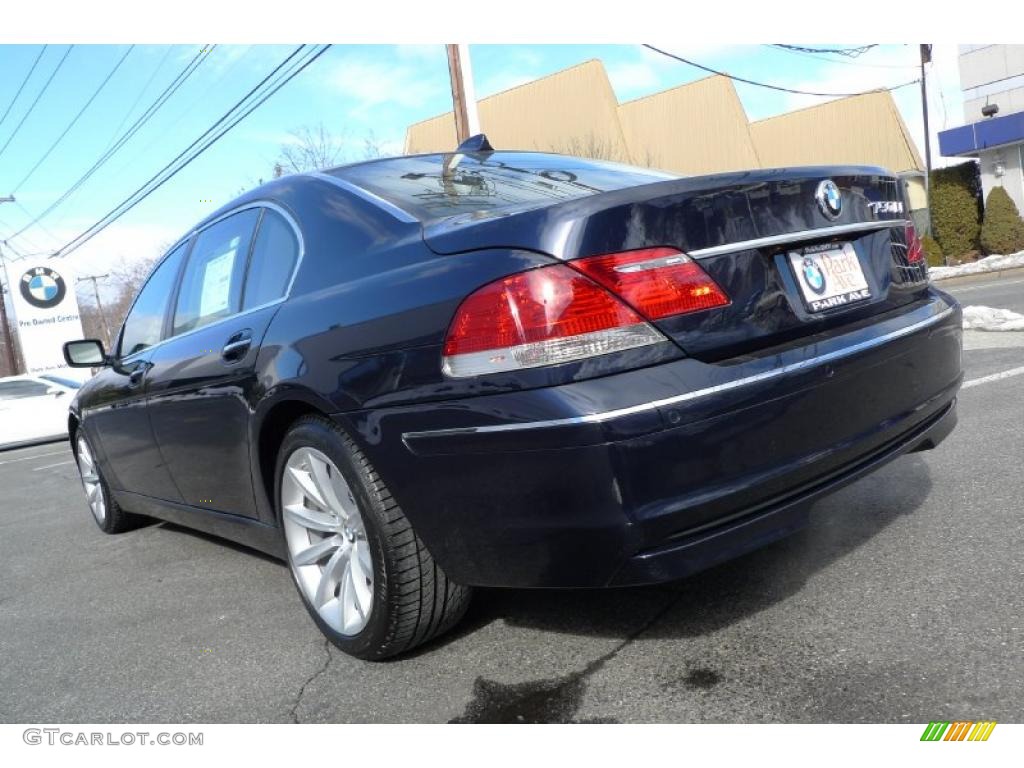 2007 7 Series 750Li Sedan - Monaco Blue Metallic / Beige photo #6