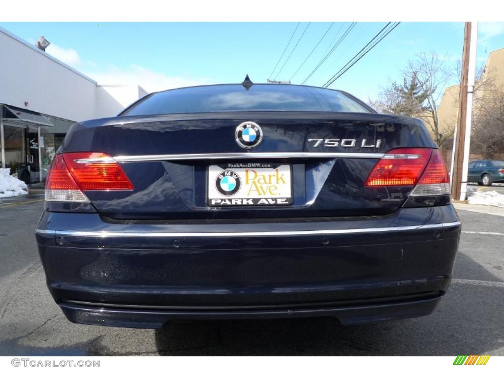 2007 7 Series 750Li Sedan - Monaco Blue Metallic / Beige photo #10