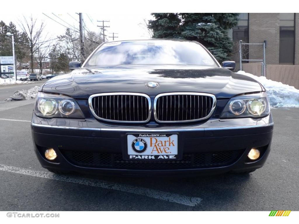 2007 7 Series 750Li Sedan - Monaco Blue Metallic / Beige photo #13