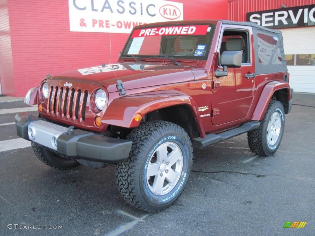 2008 Wrangler Sahara 4x4 - Red Rock Crystal Pearl / Dark Slate Gray/Medium Slate Gray photo #1