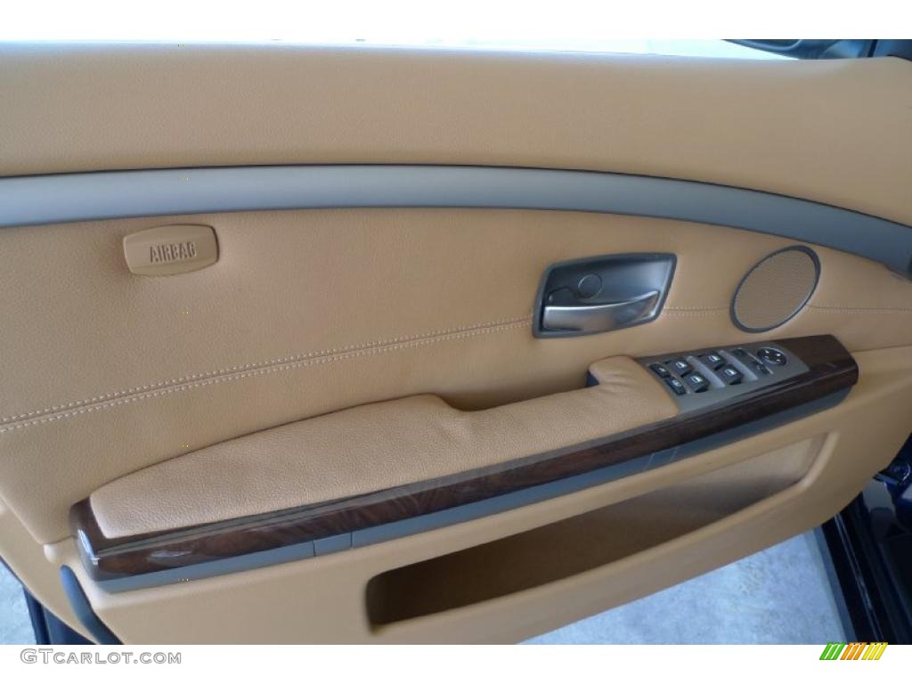 2007 7 Series 750Li Sedan - Monaco Blue Metallic / Beige photo #29