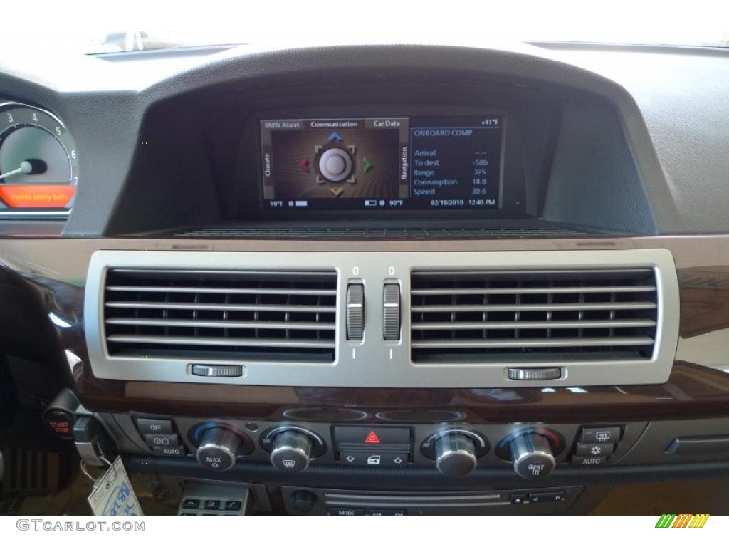 2007 7 Series 750Li Sedan - Monaco Blue Metallic / Beige photo #54