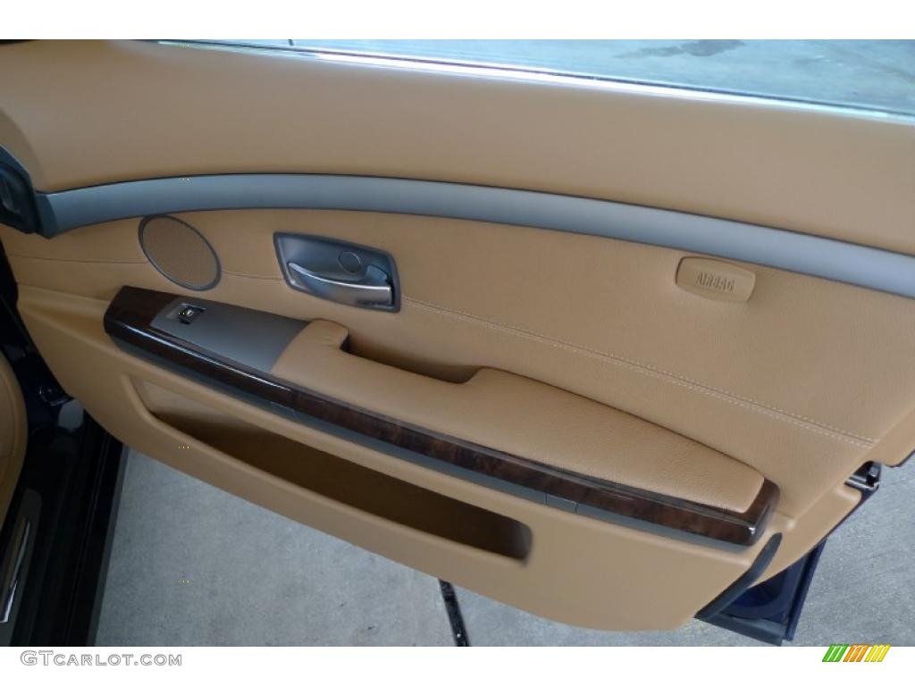 2007 7 Series 750Li Sedan - Monaco Blue Metallic / Beige photo #57