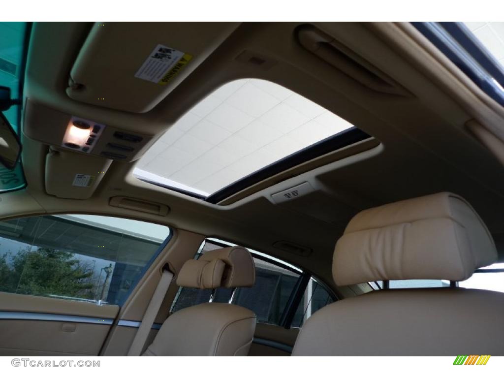 2007 7 Series 750Li Sedan - Monaco Blue Metallic / Beige photo #66