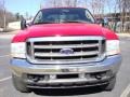 2003 Red Clearcoat Ford F250 Super Duty XLT Crew Cab 4x4  photo #1