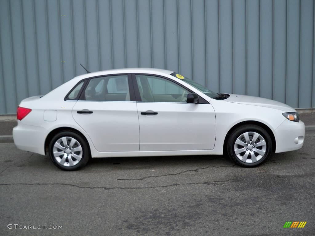 2008 Impreza 2.5i Sedan - Aspen White / Ivory photo #2