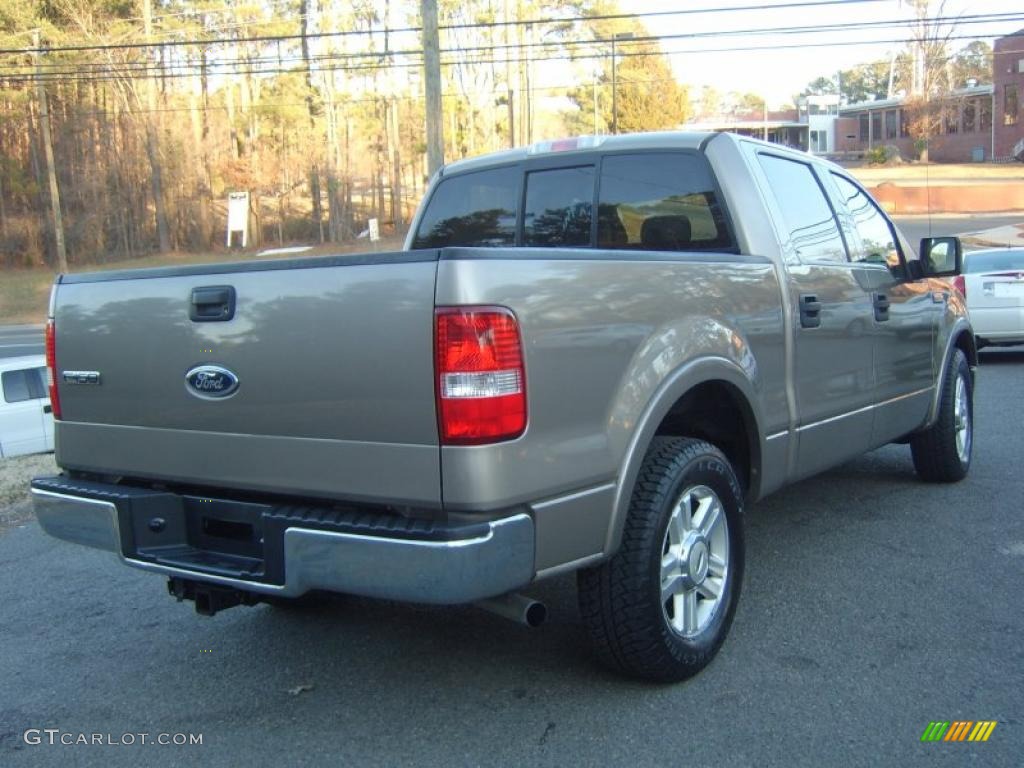 2004 F150 Lariat SuperCrew - Arizona Beige Metallic / Tan photo #5