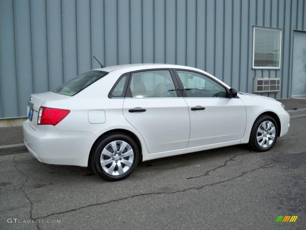 2008 Impreza 2.5i Sedan - Aspen White / Ivory photo #3