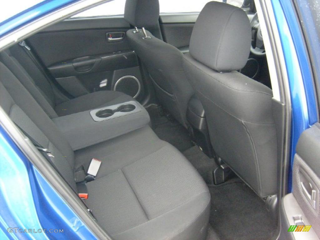2008 MAZDA3 s Touring Sedan - Aurora Blue Mica / Black photo #18