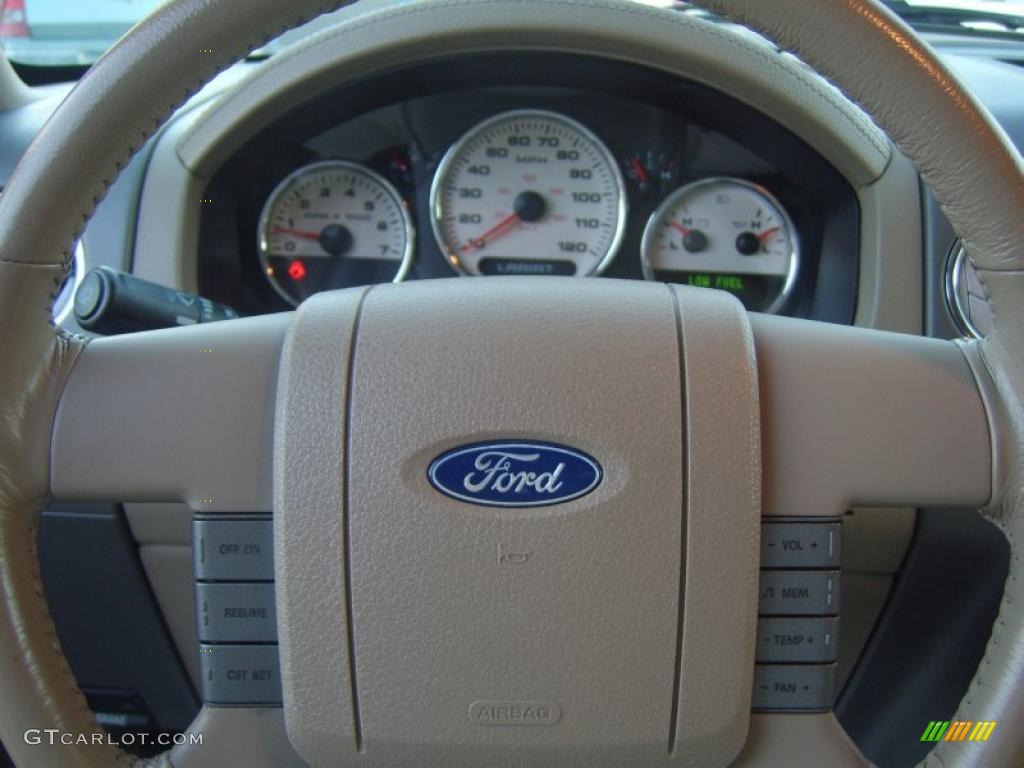 2004 F150 Lariat SuperCrew - Arizona Beige Metallic / Tan photo #19