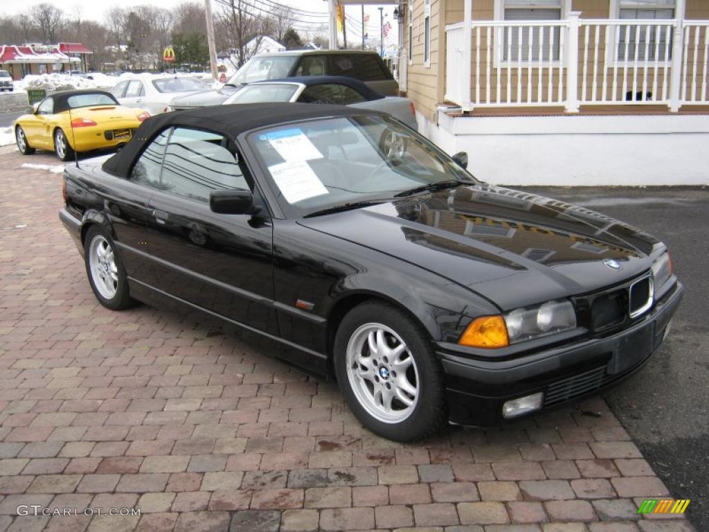 1996 3 Series 328i Convertible - Jet Black / Black photo #2