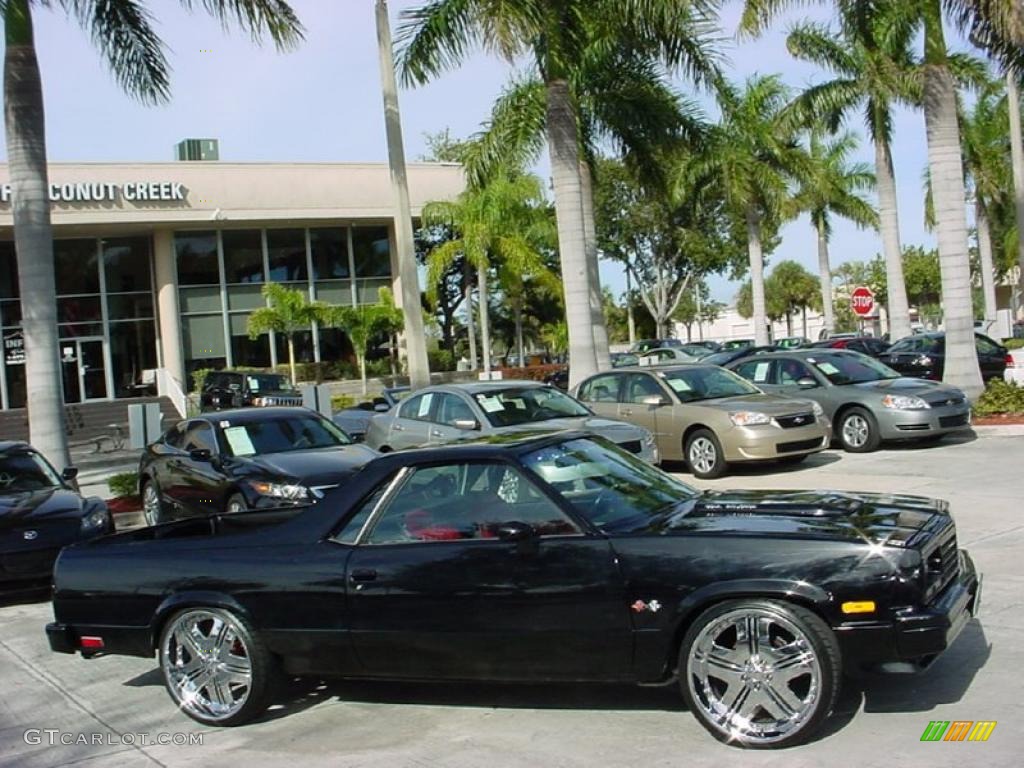 1983 El Camino  - Black / Black/Red photo #3