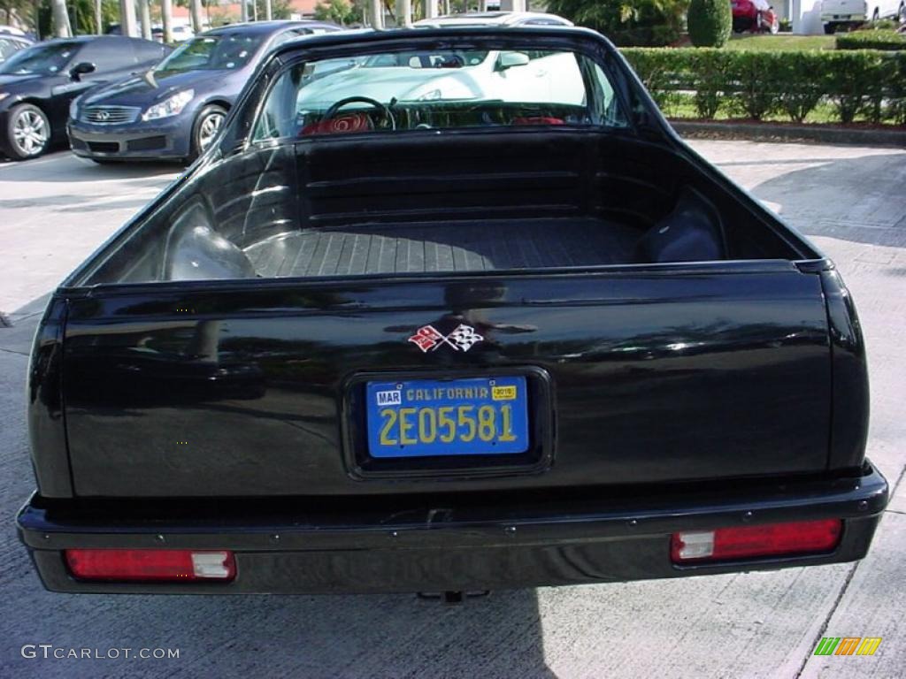 1983 El Camino  - Black / Black/Red photo #5