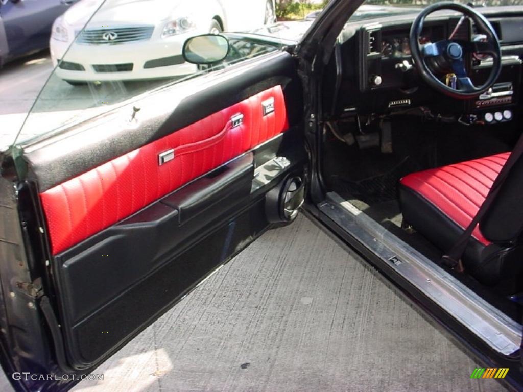 1983 El Camino  - Black / Black/Red photo #12