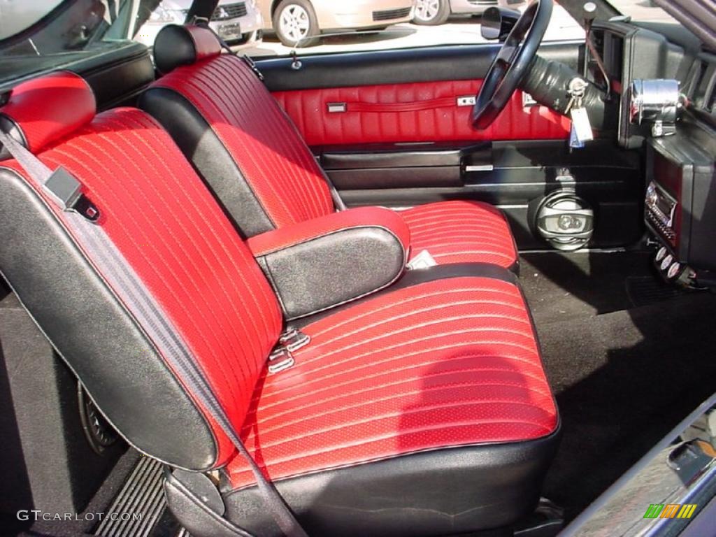 1983 El Camino  - Black / Black/Red photo #23