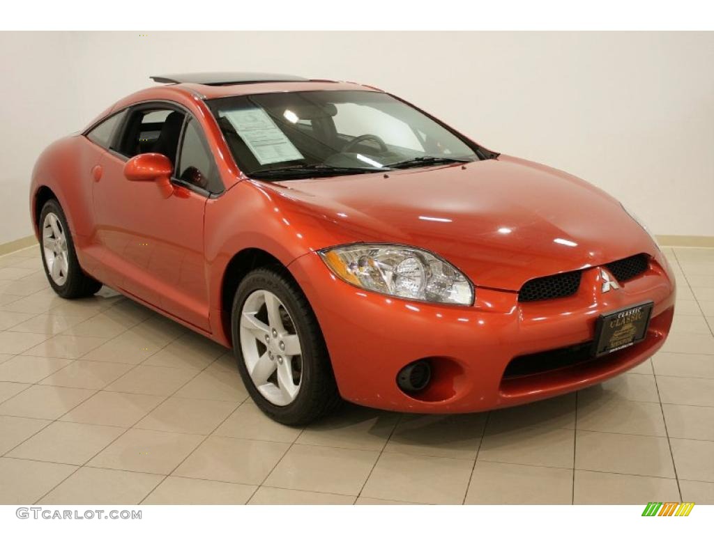 2006 Eclipse GS Coupe - Sunset Orange Pearlescent / Dark Charcoal photo #1