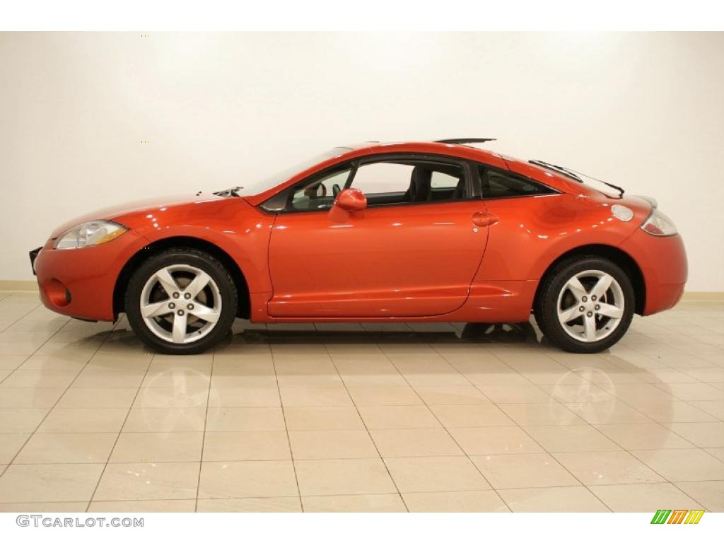 2006 Eclipse GS Coupe - Sunset Orange Pearlescent / Dark Charcoal photo #5