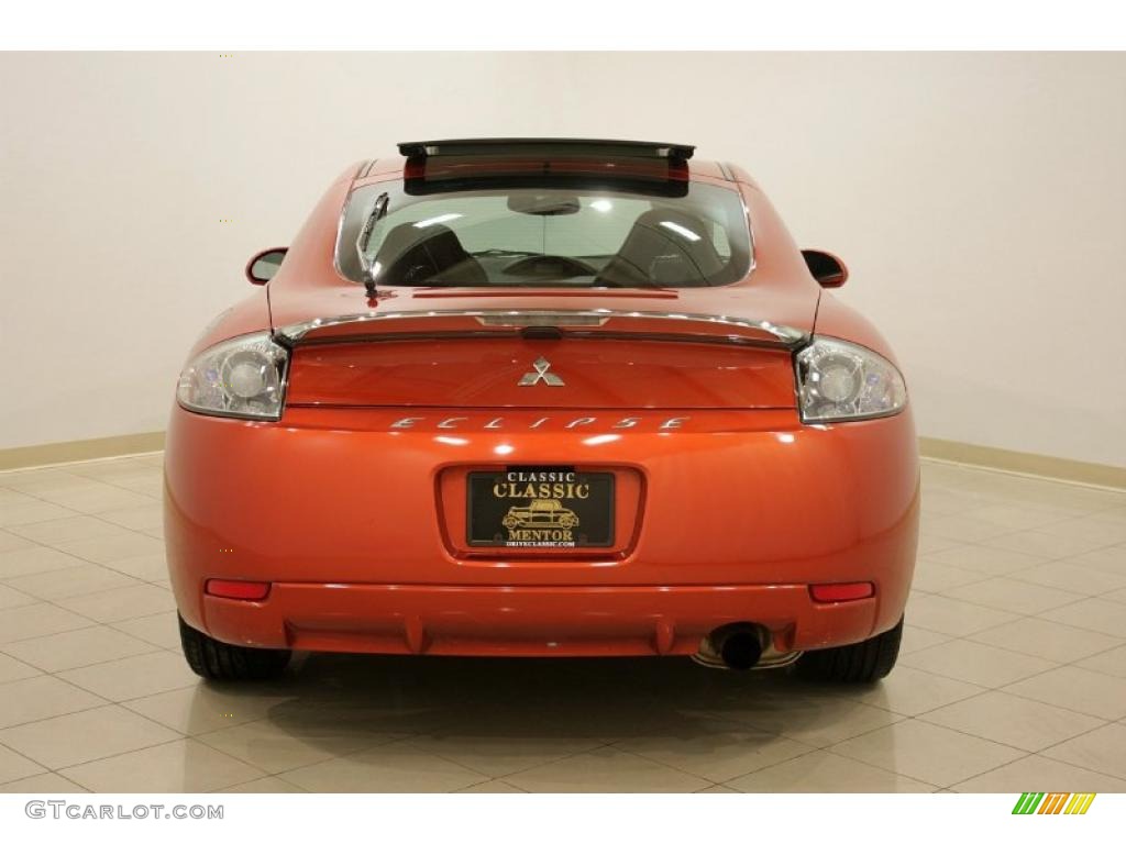 2006 Eclipse GS Coupe - Sunset Orange Pearlescent / Dark Charcoal photo #7