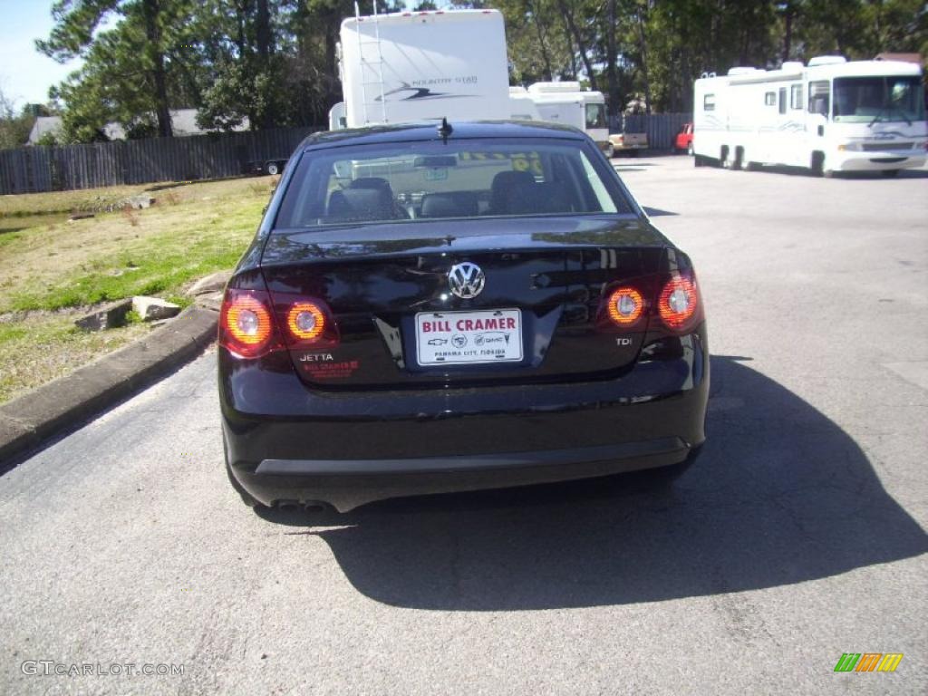 2009 Jetta TDI Sedan - Black Uni / Anthracite photo #1