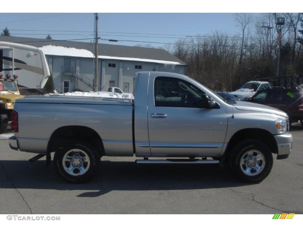 2007 Ram 1500 SLT Regular Cab 4x4 - Bright Silver Metallic / Medium Slate Gray photo #9