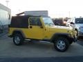 2006 Solar Yellow Jeep Wrangler Unlimited 4x4  photo #2