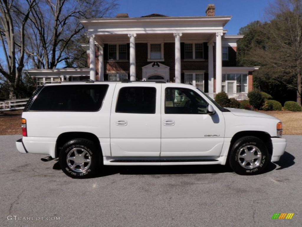 2004 Yukon XL Denali AWD - Summit White / Sandstone photo #9