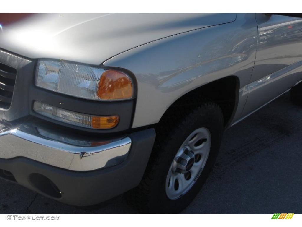 2006 Sierra 1500 Regular Cab 4x4 - Silver Birch Metallic / Dark Pewter photo #10