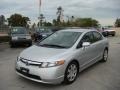 2007 Alabaster Silver Metallic Honda Civic LX Sedan  photo #7