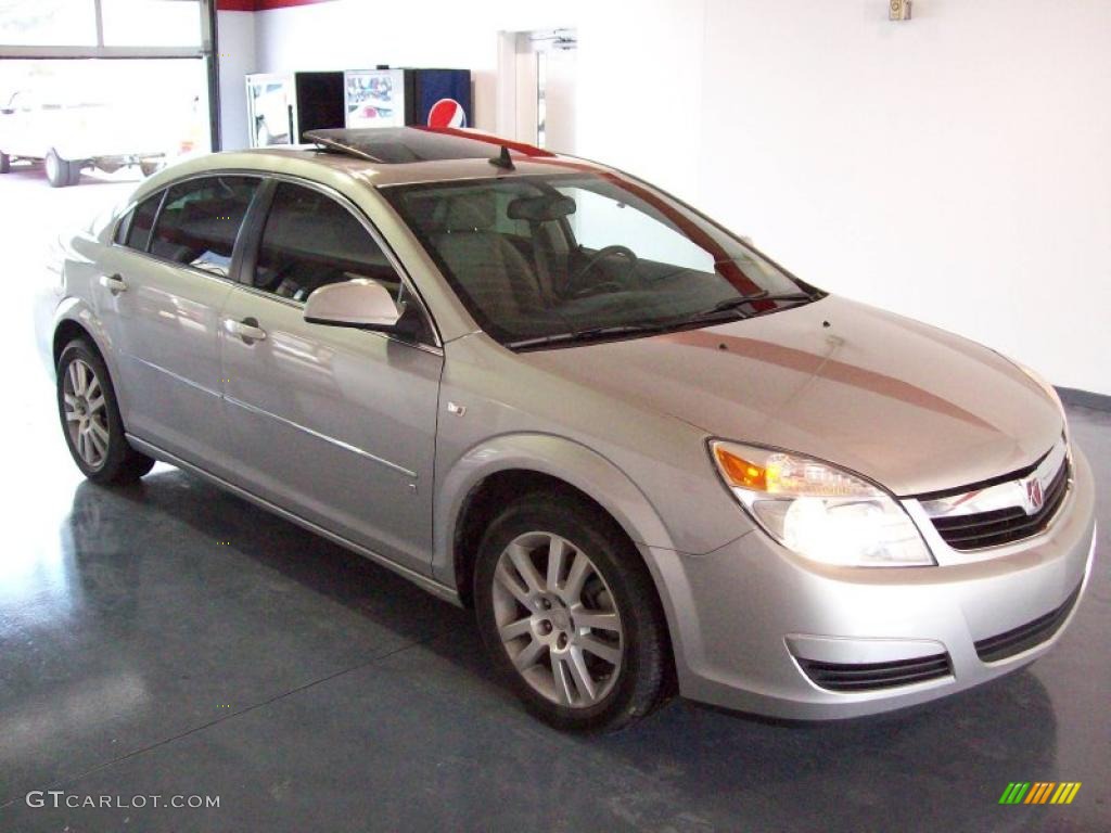 2007 Aura XE - Silver Pearl Metallic / Tan photo #1