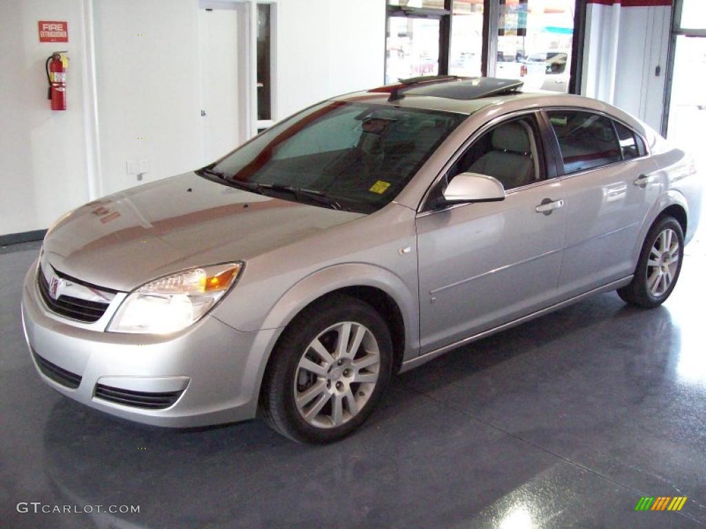 2007 Aura XE - Silver Pearl Metallic / Tan photo #3