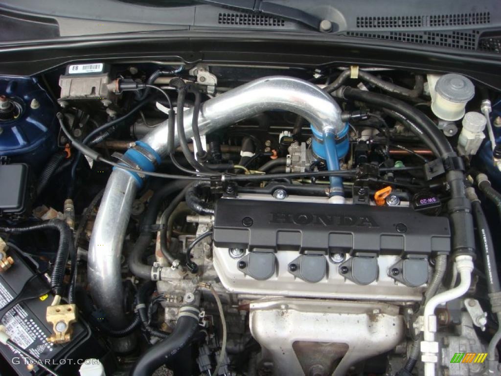 2003 Civic LX Coupe - Royal Blue / Ivory photo #14