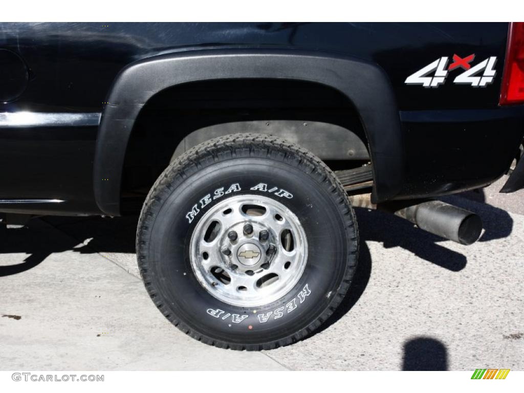 2003 Silverado 2500HD LT Extended Cab 4x4 - Black / Dark Charcoal photo #20