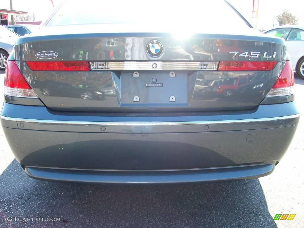 2003 7 Series 745Li Sedan - Titanium Grey Metallic / Black/Black photo #6