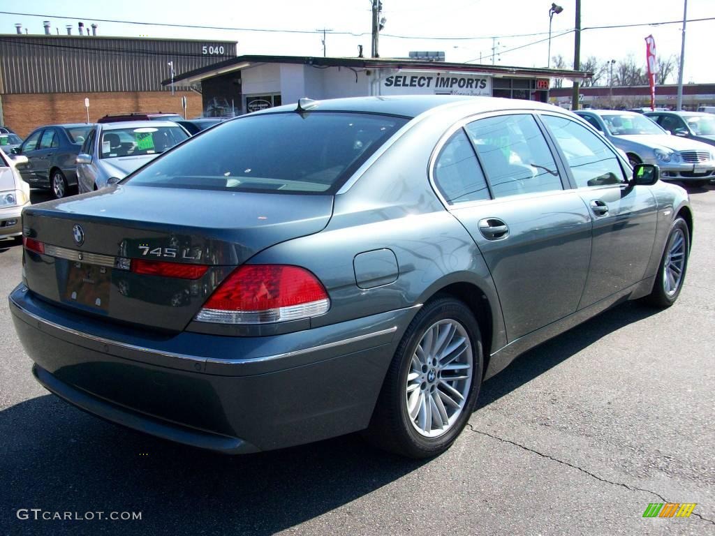 2003 7 Series 745Li Sedan - Titanium Grey Metallic / Black/Black photo #7