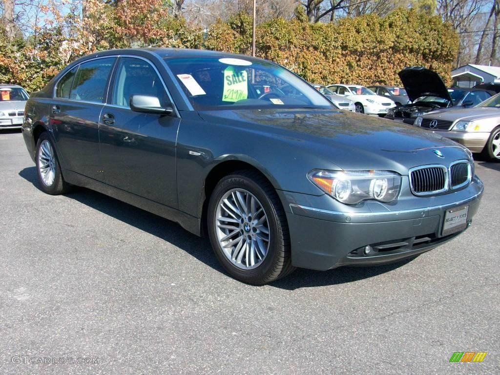 2003 7 Series 745Li Sedan - Titanium Grey Metallic / Black/Black photo #9