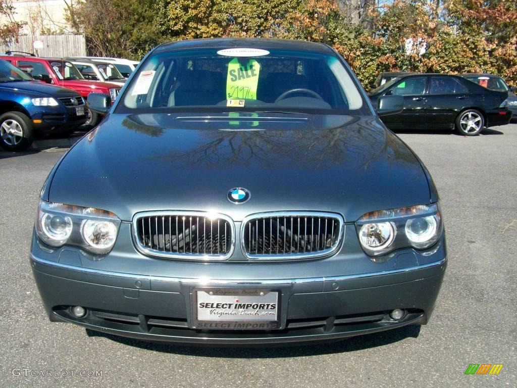 2003 7 Series 745Li Sedan - Titanium Grey Metallic / Black/Black photo #10