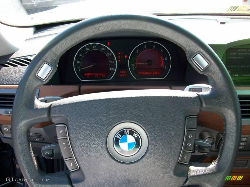 2003 7 Series 745Li Sedan - Titanium Grey Metallic / Black/Black photo #12