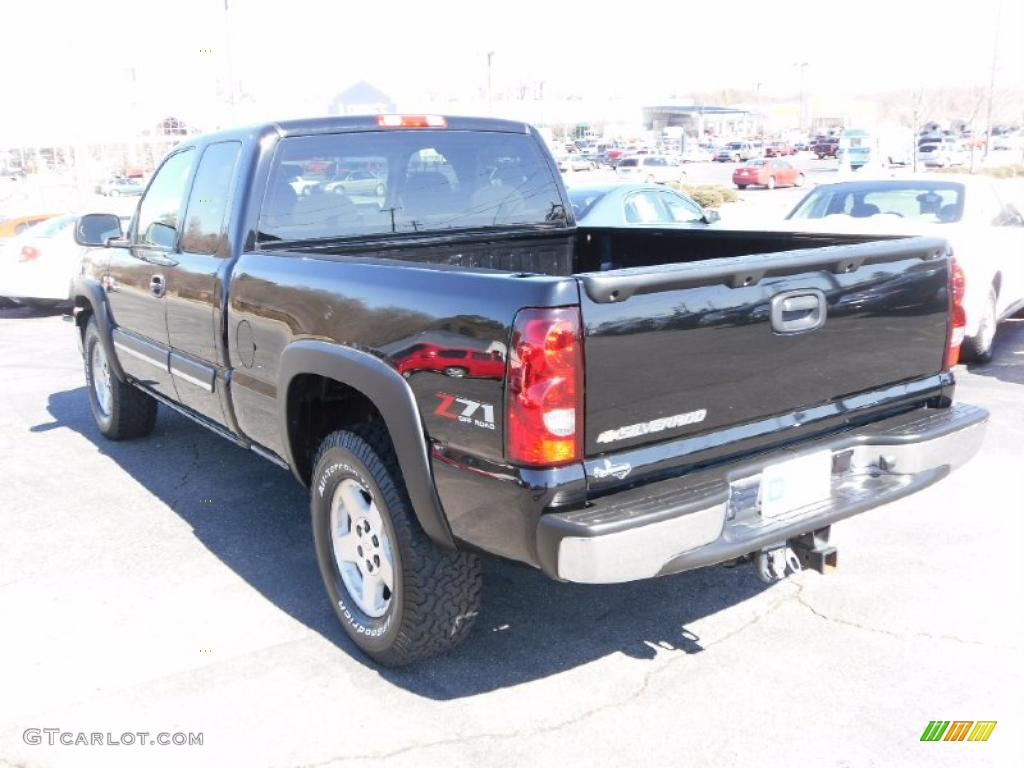 2006 Silverado 1500 Z71 Extended Cab 4x4 - Black / Tan photo #2