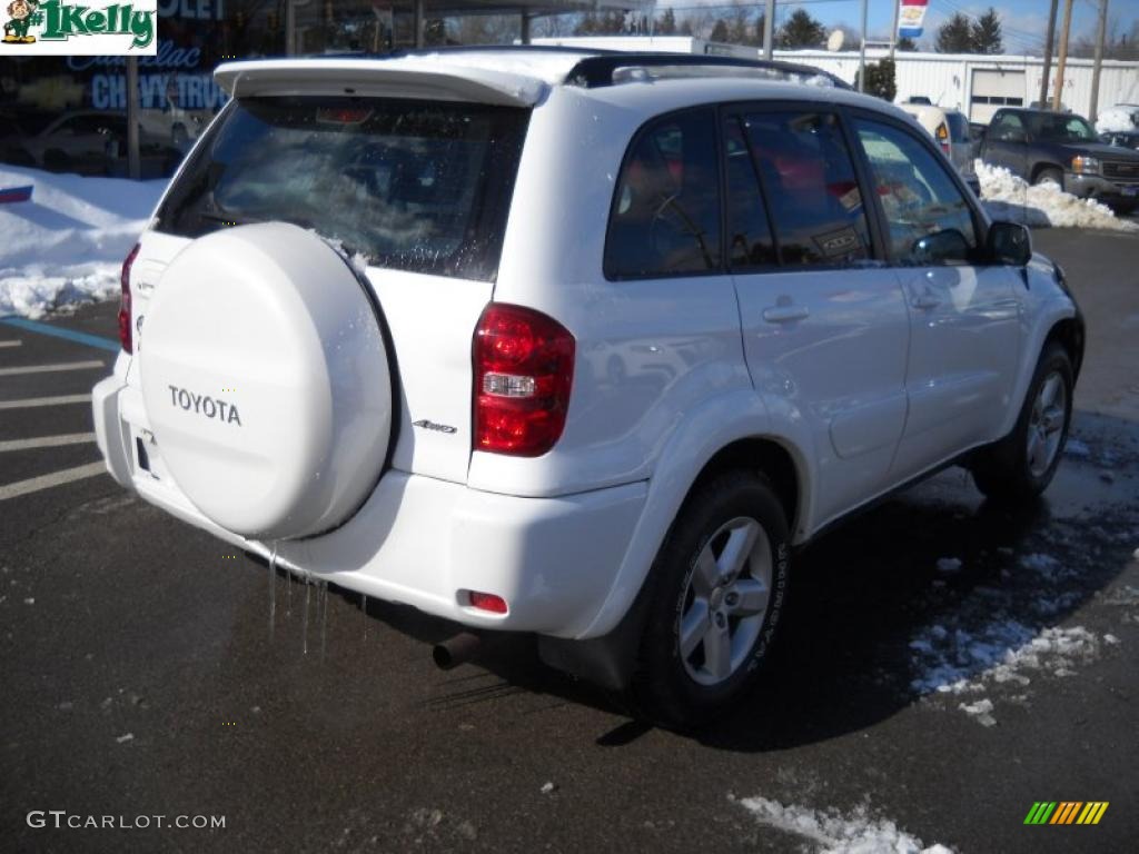 2004 RAV4 4WD - Super White / Dark Charcoal photo #3