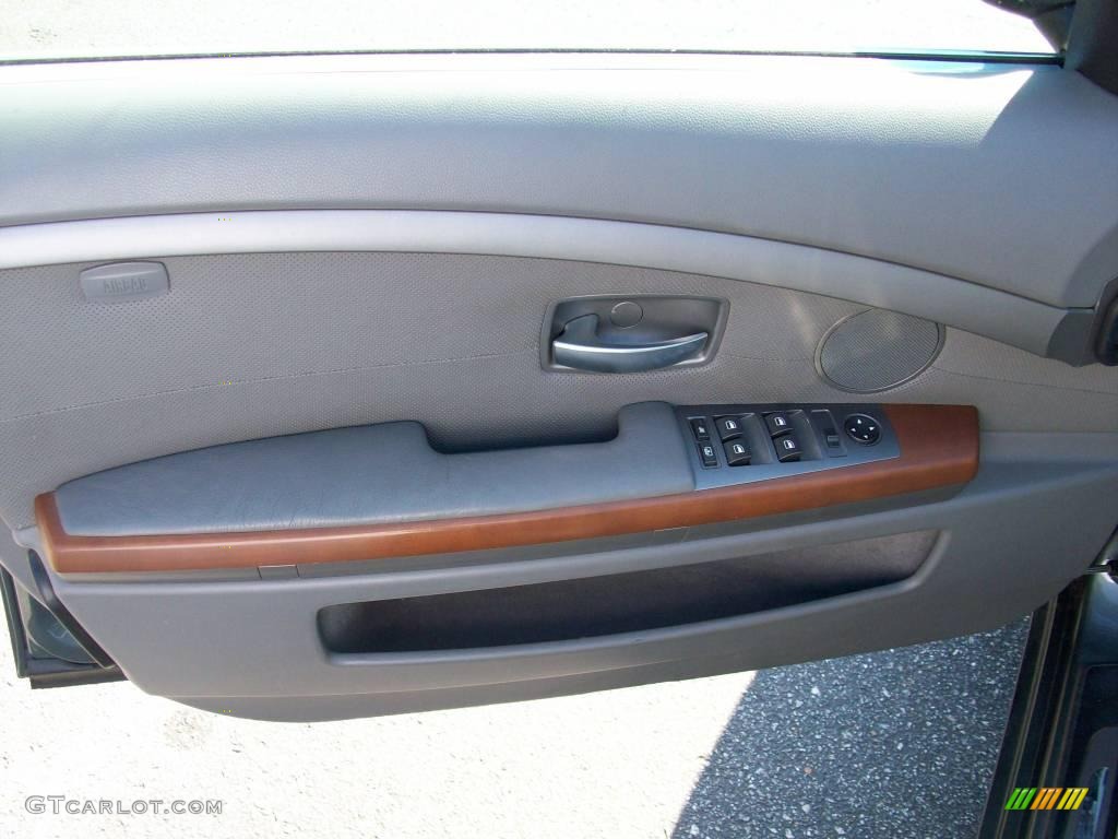 2003 7 Series 745Li Sedan - Titanium Grey Metallic / Black/Black photo #25