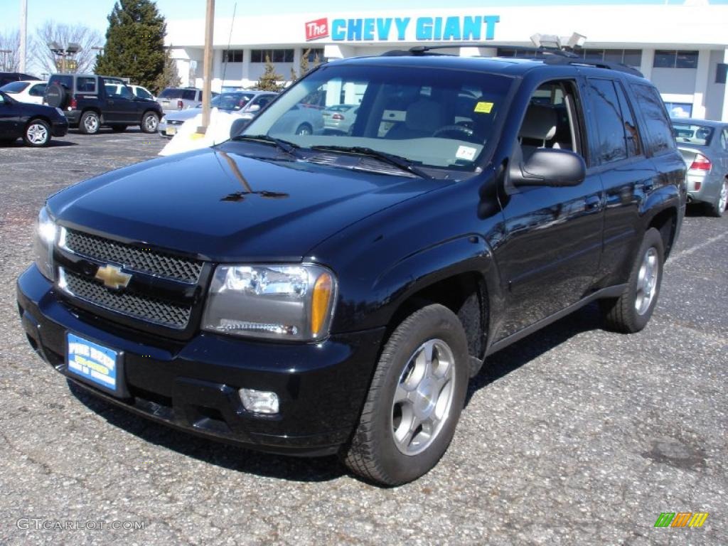 2008 TrailBlazer LT 4x4 - Black / Light Gray photo #1